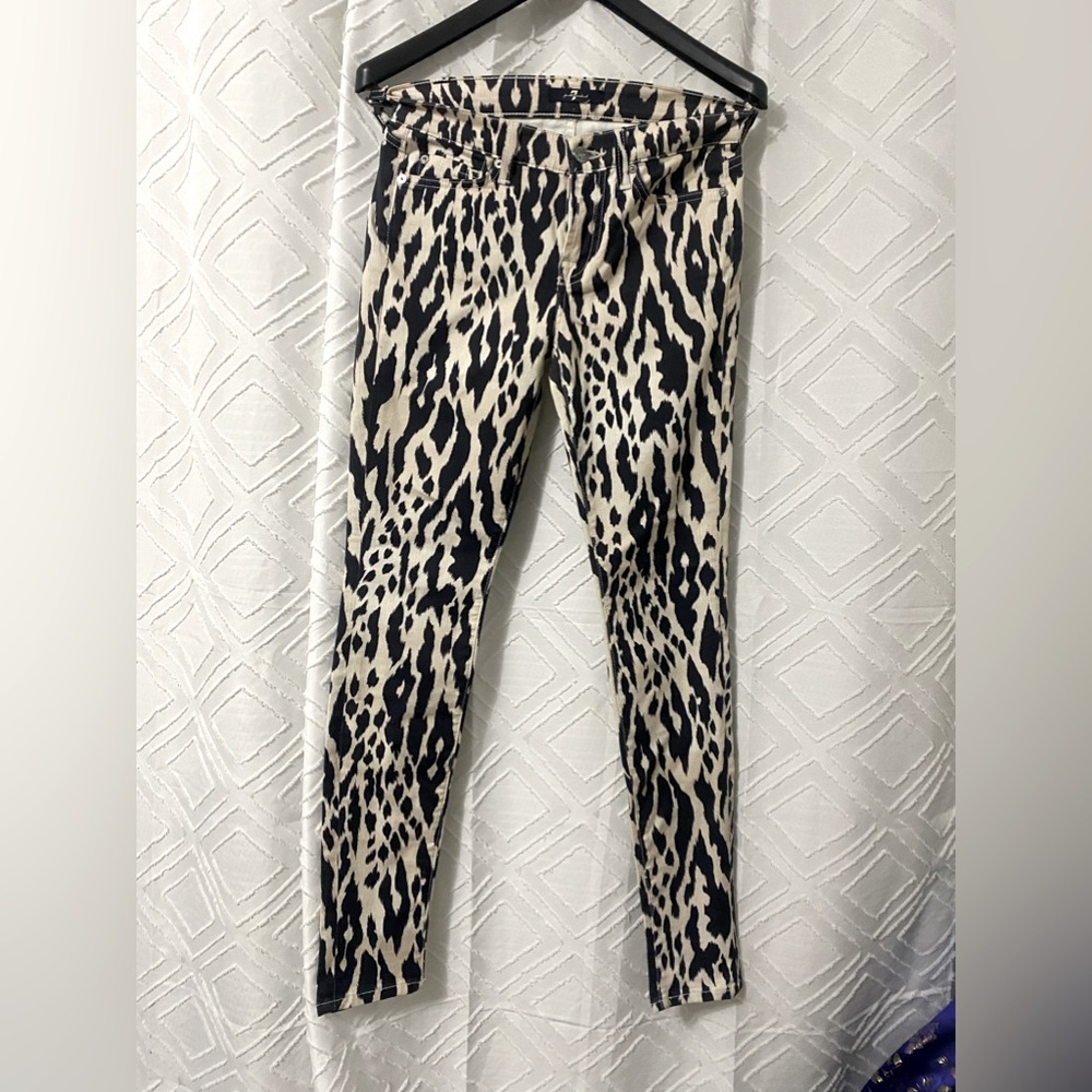 For all of mankind leopard print jeans